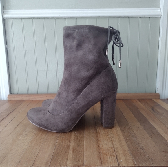 Wet Seal Vegan Suede Slouch Pull On Boots - Picture 4 of 5
